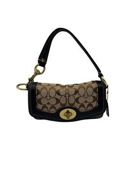 Coach Brown Canvas Legacy 65th Anniversary Flap Shoulder Bag 10335